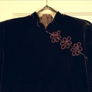 Velour Full Length Dress